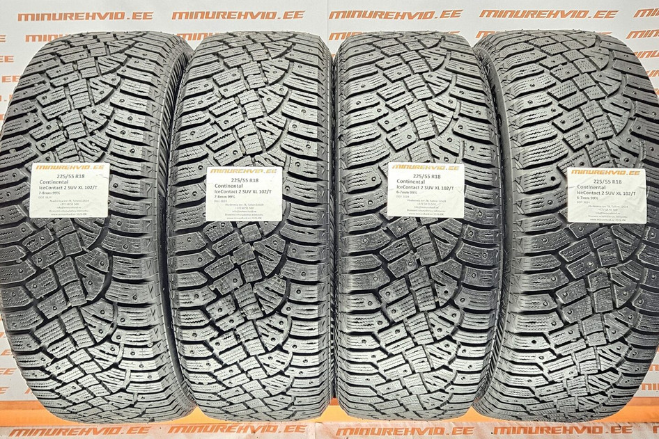 Used studded tire 225/55R18 Continental IceContact 2 SUV XL 102/T