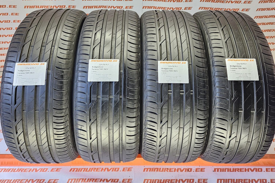 Used summer tire 225/50R17 Bridgestone Turanza T005 94/V