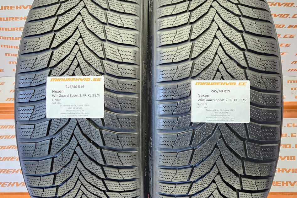 Подержанный нешипованная шина 245/40R19 Nexen WinGuard Sport 2 FR XL 98/V
