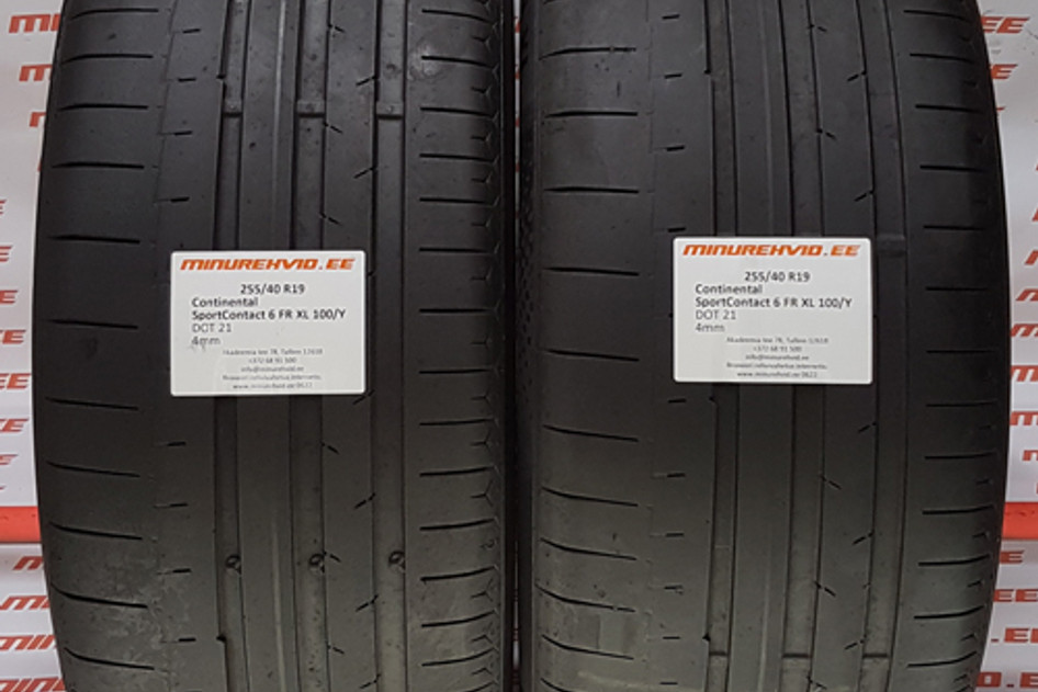 Kasutatud suverehv 255/40R19 Continental SportContact 6 FR XL 100/Y