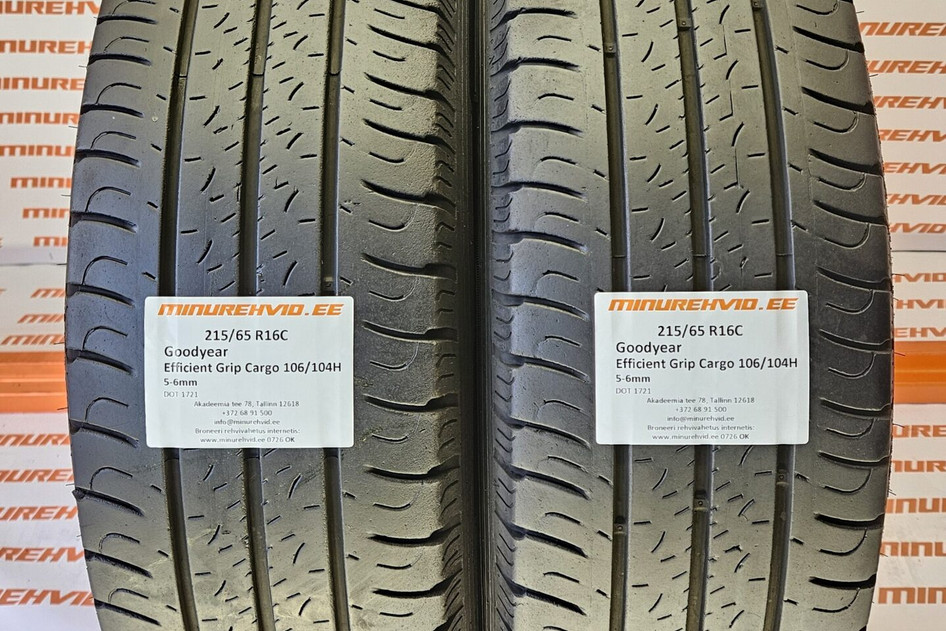 Used summer tire 215/65R16 GoodYear EfficientGrip Cargo 106/104/H