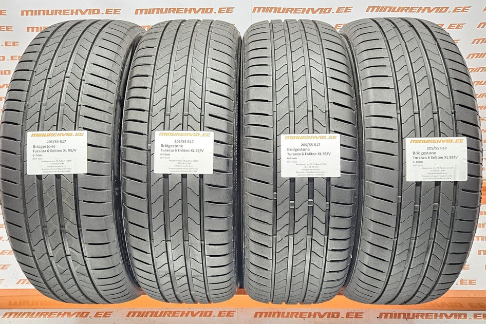Used summer tire 205/55R17 Bridgestone Turanza 6 Enliten XL 95/V 1625