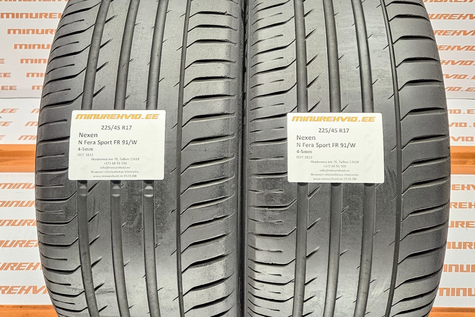 Kasutatud suverehv 225/45R17 Nexen N Fera Sport FR 91/W
