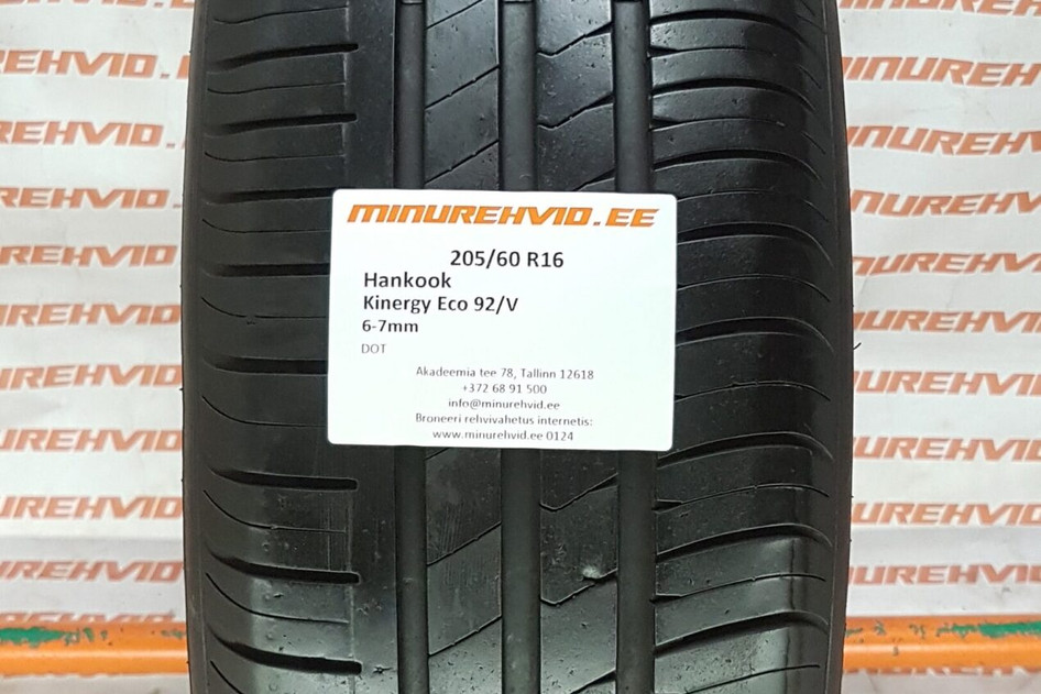 Used summer tire 205/60R16 Hankook Kinergy Eco 92/V