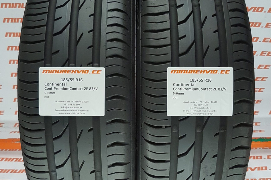Used summer tire 185/55R16 Continental ContiPremiumContact 2E 83/V