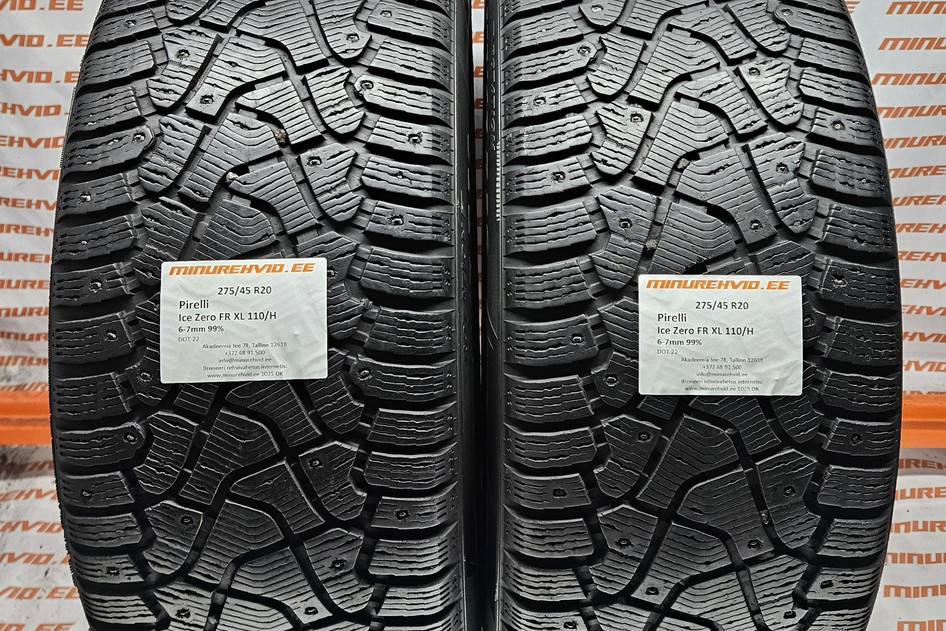 Used studded tire 275/45R20 Pirelli Ice Zero FR XL 110/H