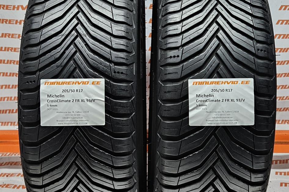 Kasutatud lamellrehv 205/50R17 Michelin CrossClimate 2 FR XL 93/V