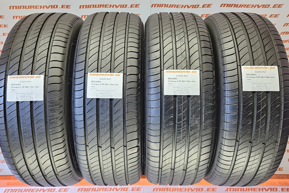 Kasutatud suverehv 215/55R17 Michelin Primacy 4 FR 94/V like new