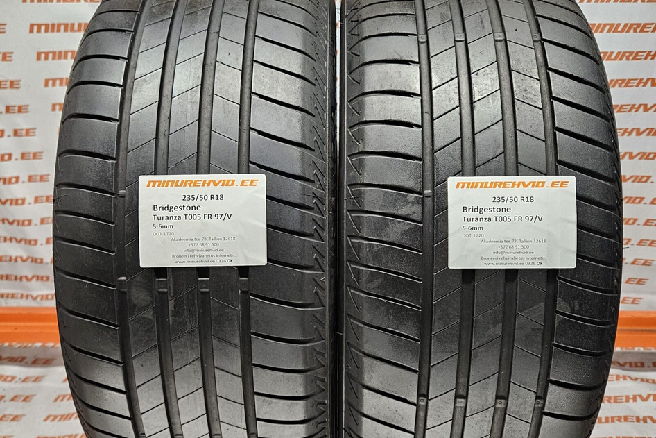 Kasutatud suverehv 235/50R18 Bridgestone Turanza T005 FR 97/V