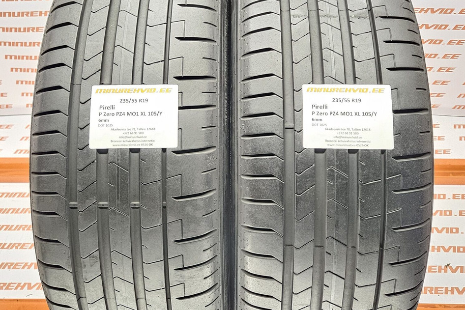 Подержанный летняя шина 235/55R19 Pirelli P Zero PZ4 MO1 XL 105/Y