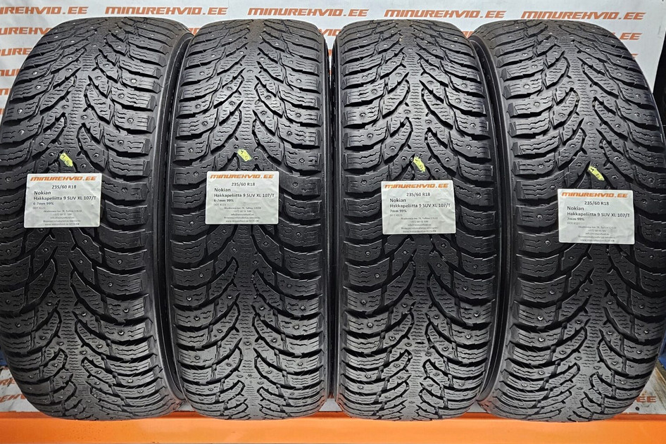 Kasutatud naastrehv 235/60R18 Nokian Hakkapeliitta 9 SUV XL 107/T