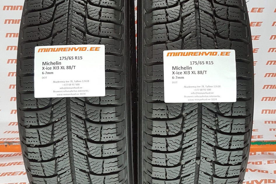 Used studless winter tire 175/65R15 Michelin X-Ice XI3 XL 88/T