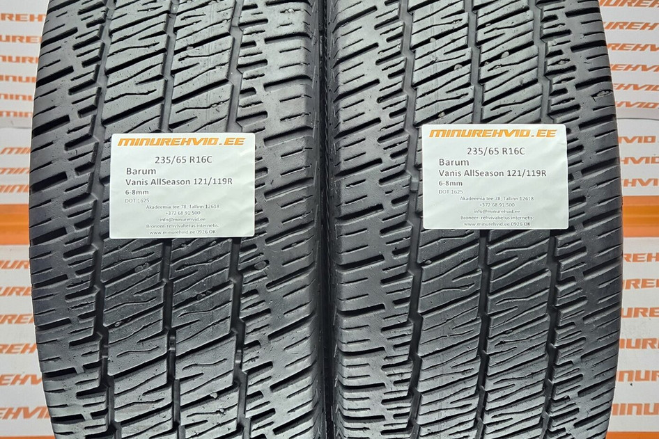 Подержанный нешипованная шина 235/65R16 Barum Vanis AllSeason 121/119R