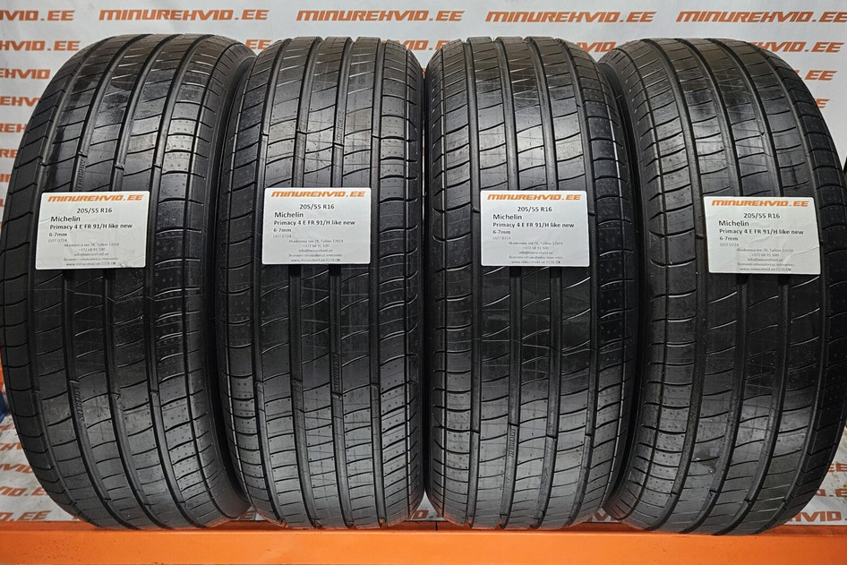 Used summer tire 205/55R16 Michelin Primacy 4 E 91/H like new 2
