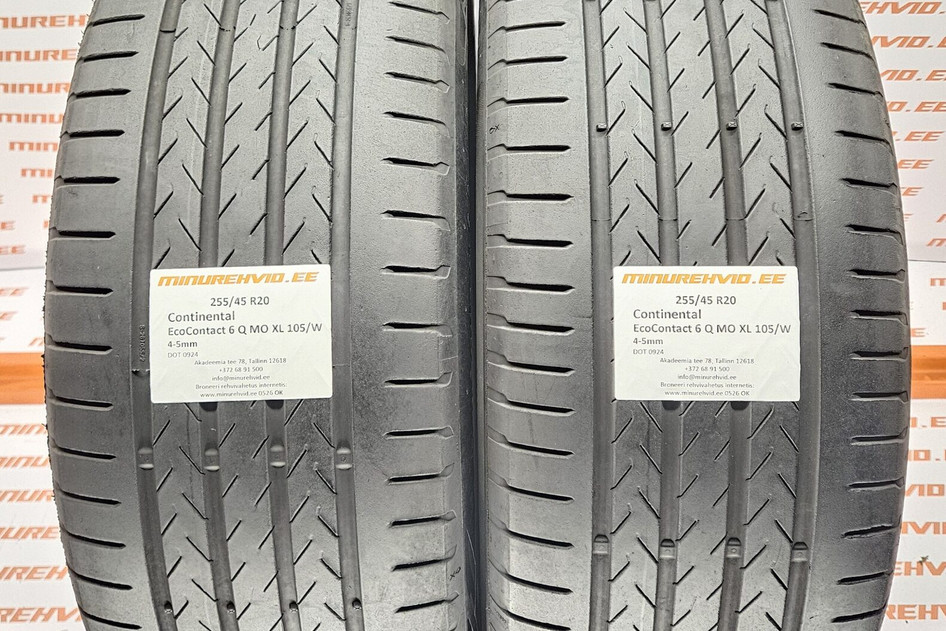 Подержанный летняя шина 255/45R20 Continental EcoContact 6 Q MO XL 105/W