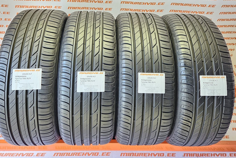 Kasutatud suverehv 225/45R17 Bridgestone Turanza T001 91/V 3524