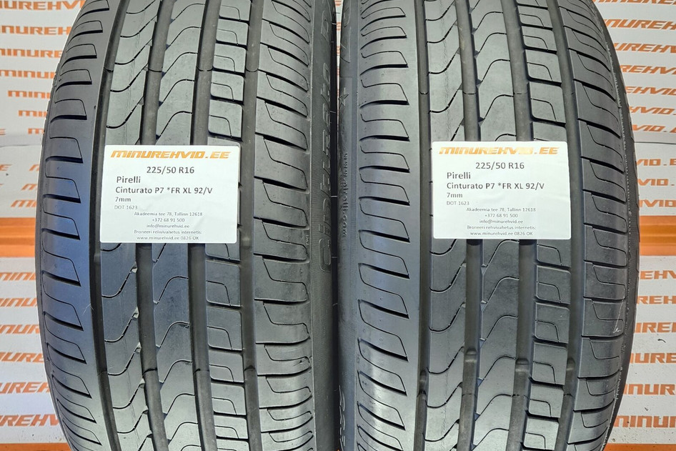 Kasutatud suverehv 225/50R16 Pirelli Cinturato P7 *FR XL 92/V