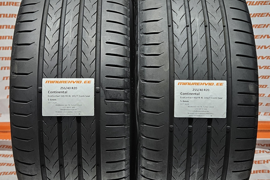 Lietots summer tire 255/40R20 Continental EcoContact 6Q FR XL 101/T Conti Seal