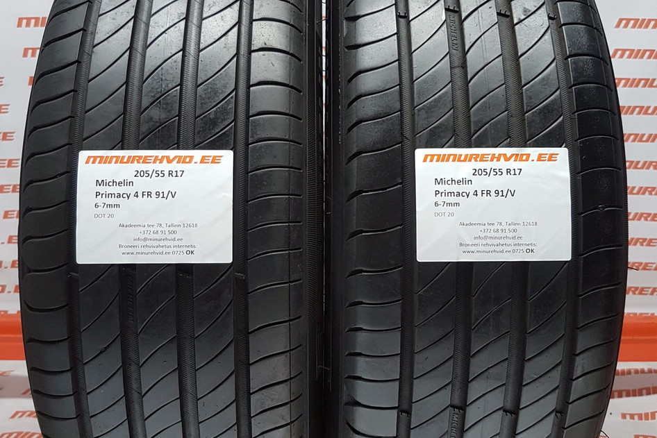 Kasutatud suverehv 205/55R17 Michelin Primacy 4 FR 91/V