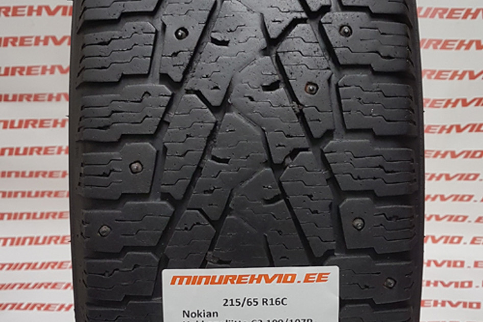 Подержанный шипованная шина 215/65R16 Nokian Hakkapeliitta C3 109/107/R