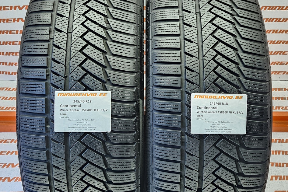 Kasutatud lamellrehv 245/40R18 Continental WinterContact TS850P FR XL 97/V