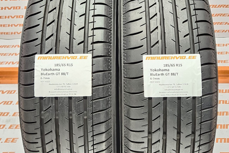 Used summer tire 185/65R15 Yokohama BluEarth GT 88/T