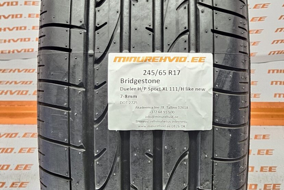 Kasutatud suverehv 245/65R17 Bridgestone Dueler H/P Sport XL 111/H like new 2725