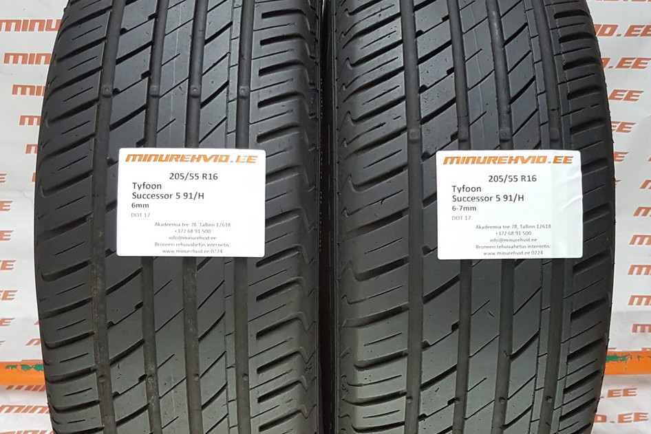 Used summer tire 205/55R16 Tyfoon Successor 5 91/H/