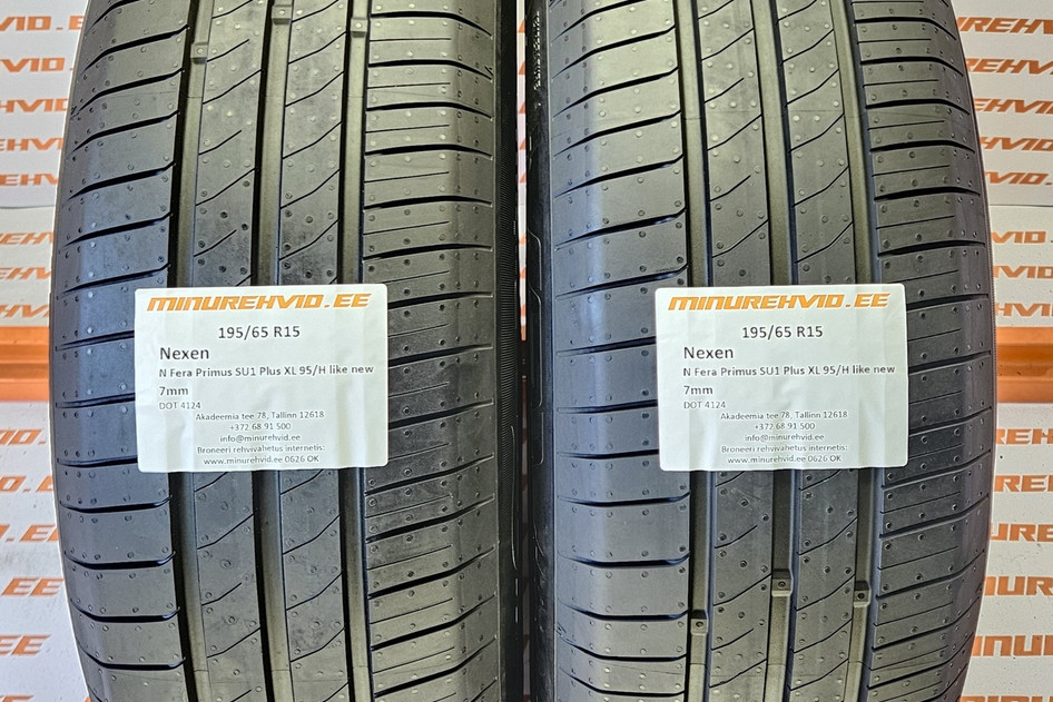 Kasutatud suverehv 195/65R15 Nexen N Fera Primus SU1 Plus XL 95/H like new 4124/2