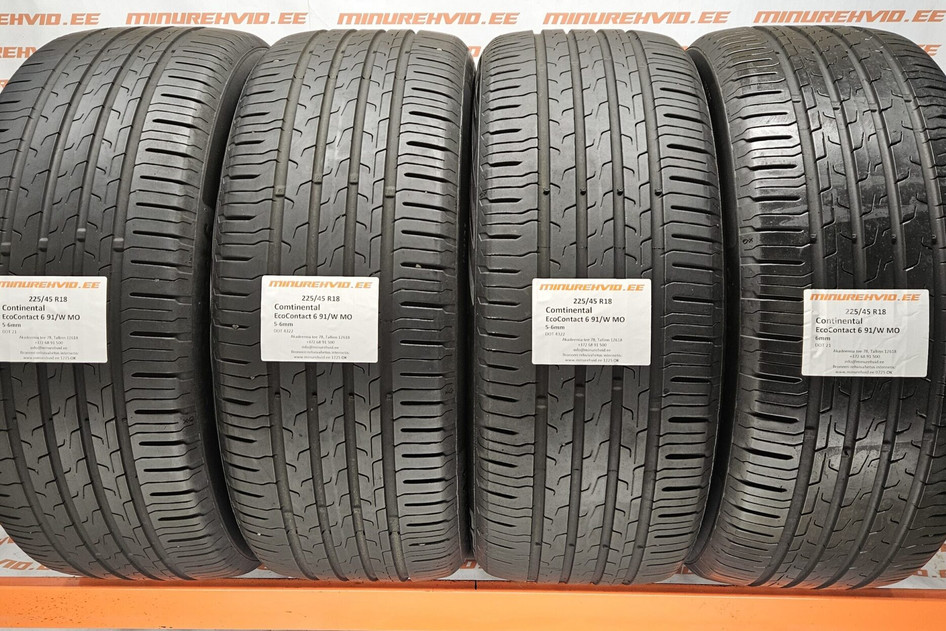 Kasutatud suverehv 225/45R18 Continental EcoContact 6 91/W MO