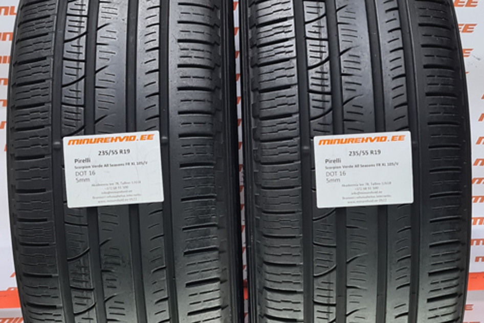 Kasutatud suverehv 235/55R19 Pirelli Scorpion Verde All Seasons FR XL 105/V