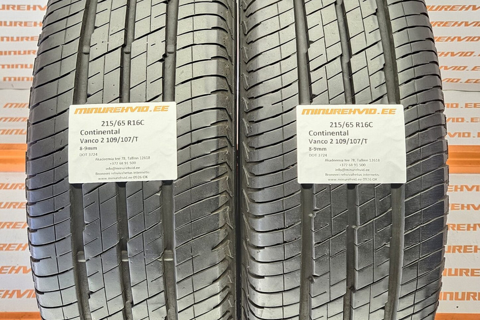 Подержанный летняя шина 215/65R16 Continental Vanco 2 109/107/T