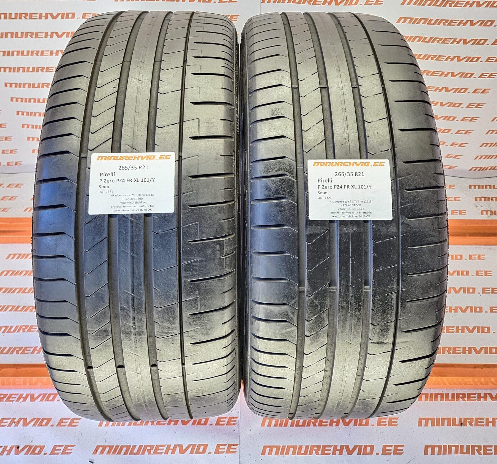 Used summer tire 265/35R21 Pirelli P Zero PZ4 FR XL 101/Y