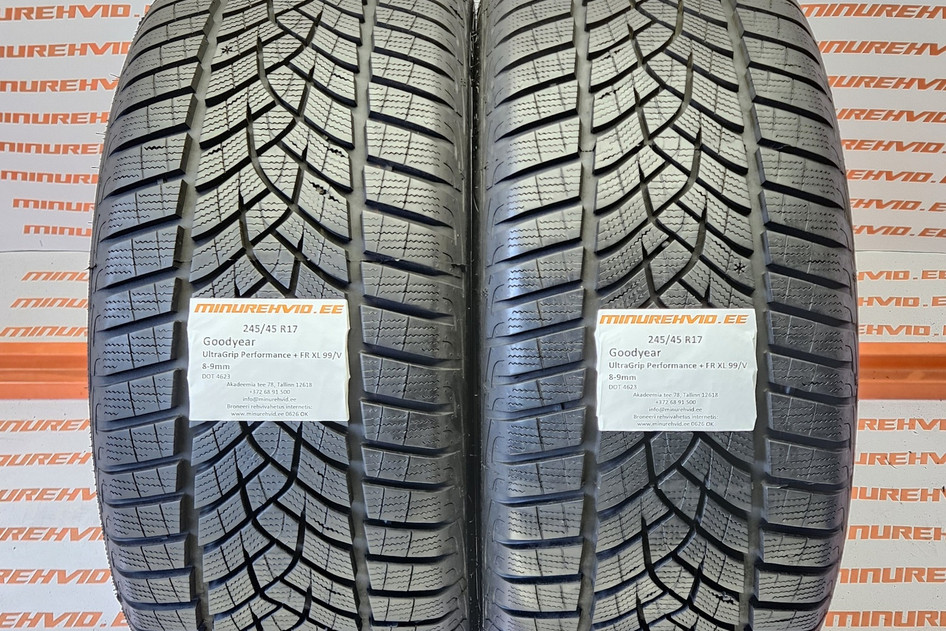 Kasutatud lamellrehv 245/45R17 GoodYear UltraGrip Performance + FR XL 99/V