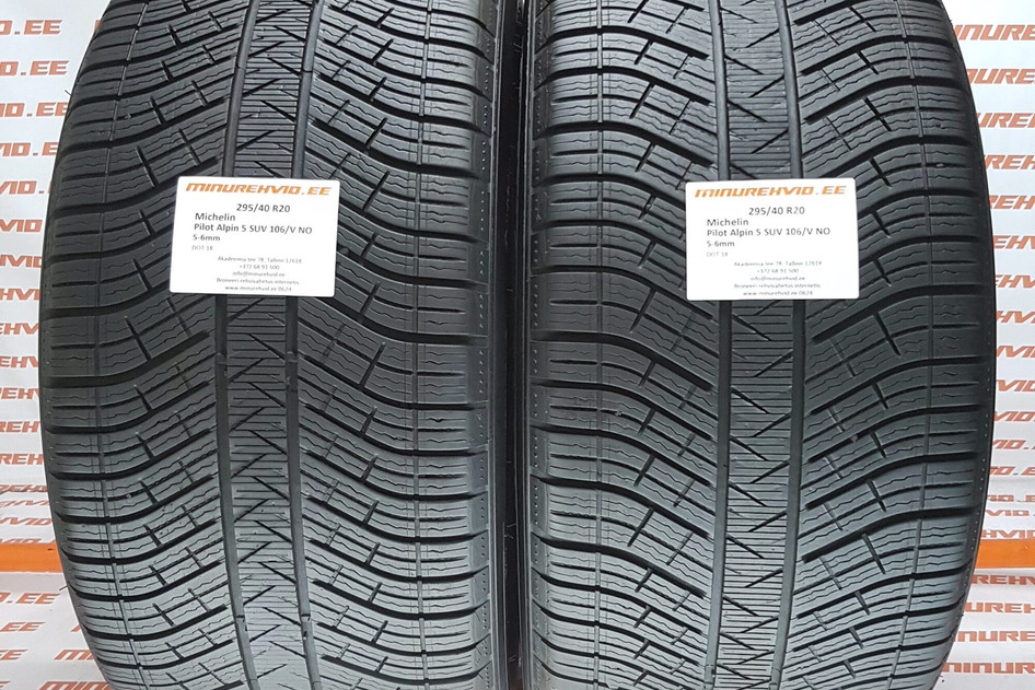 Used studless winter tire 295/40R20 Michelin Pilot Alpin 5 SUV 106/V NO