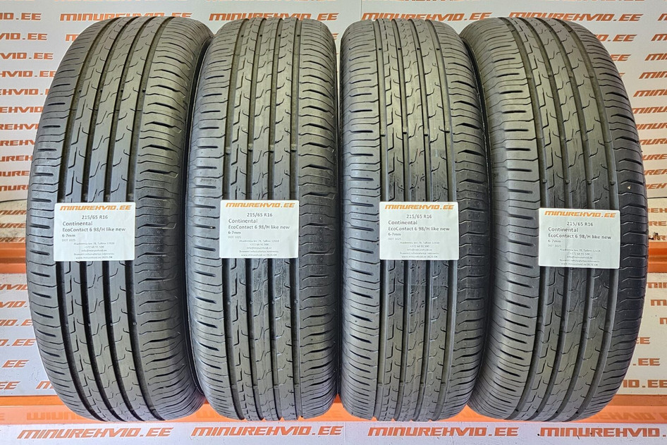 Kasutatud suverehv 215/65R16 Continental EcoContact 6 98/H like new 1025