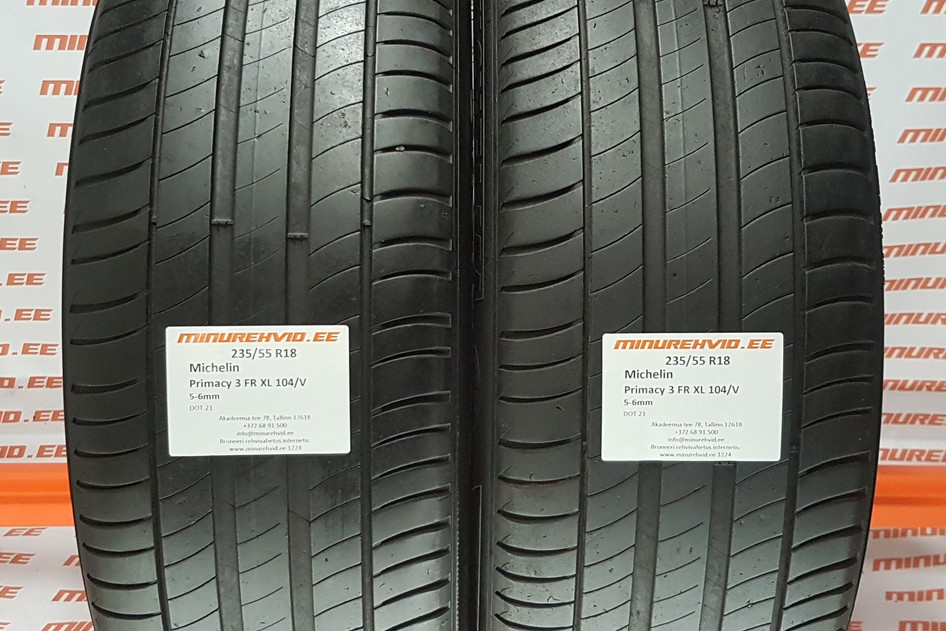 Kasutatud suverehv 235/55R18 Michelin Primacy 3 FR XL 104/V