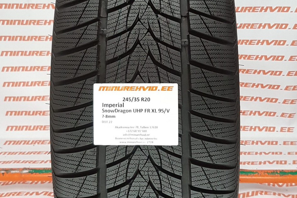 Used studless winter tire 245/35R20 Imperial SnowDragon UHP FR XL 95/V