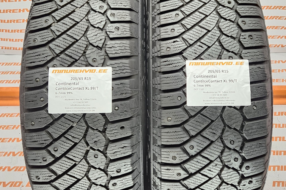 Used studded tire 205/65R15 Continental ContiIceContact XL 99/T