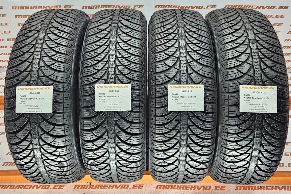 Used studless winter tire 195/65R15 Fulda Kristall Montero 3 91/T