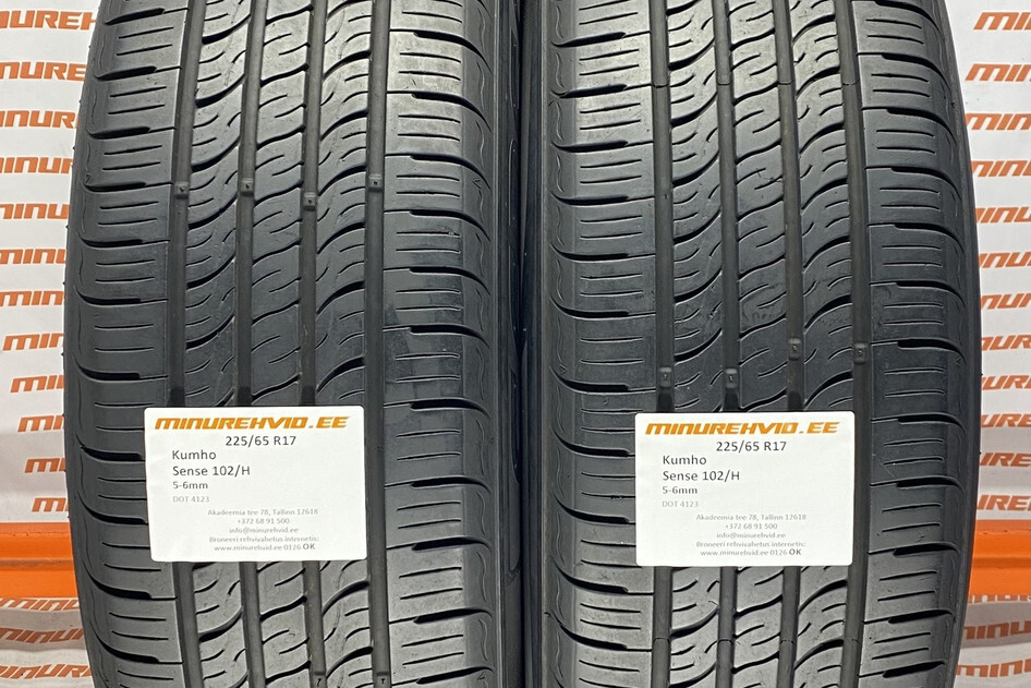 Used summer tire 225/65R17 Kumho Sense 102/H