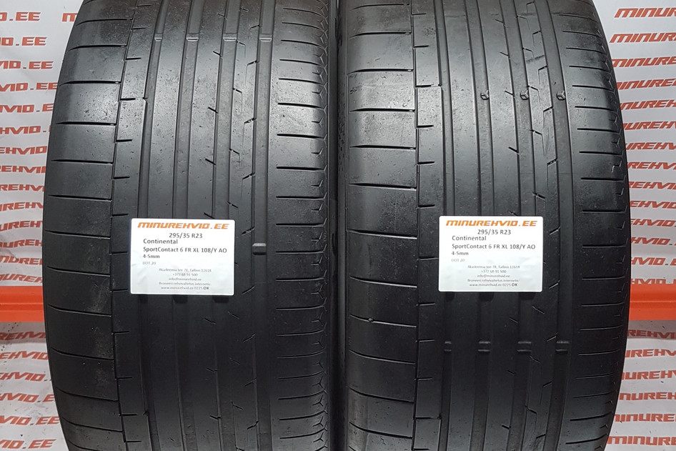 Used summer tire 295/35R23 Continental SportContact 6 FR XL 108/Y AO