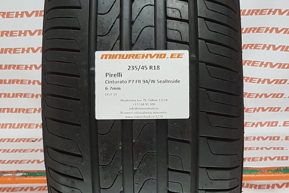 Kasutatud suverehv 235/45R18 Pirelli Cinturato P7 FR 94/W SealInside