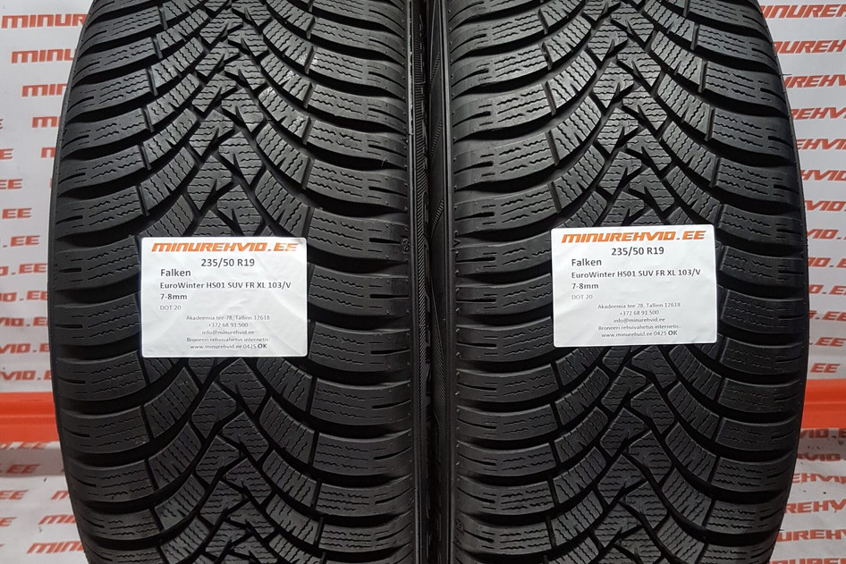 Used studless winter tire 235/50R19 Falken EuroWinter HS01 SUV FR XL 103/V