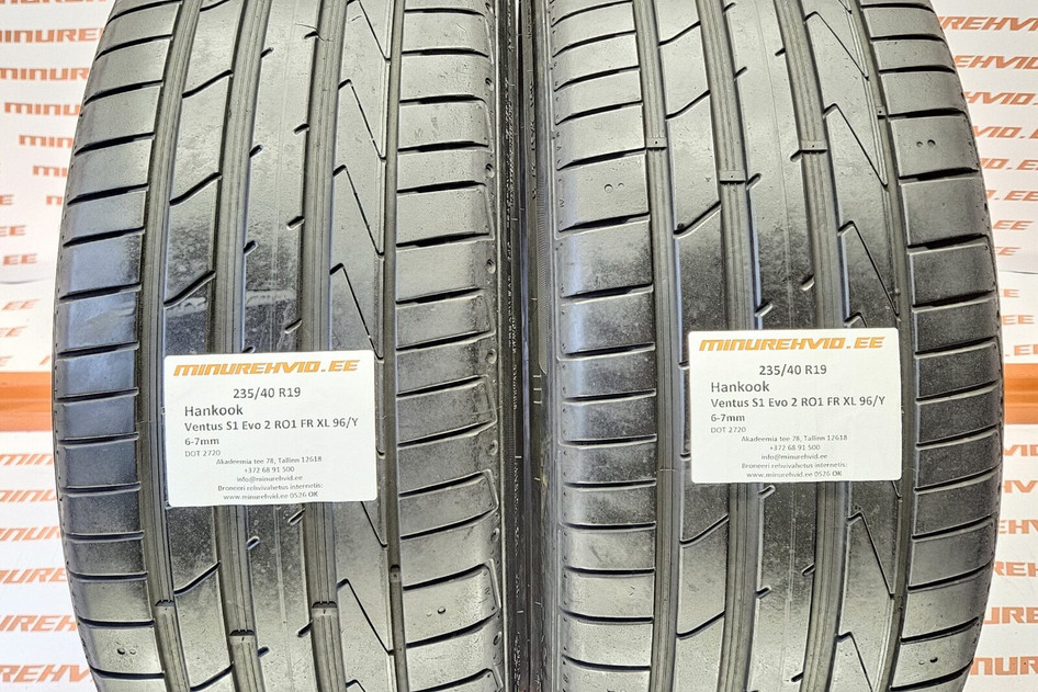 Kasutatud suverehv 235/40R19 Hankook Ventus S1 Evo 2 RO1 FR XL 96/Y