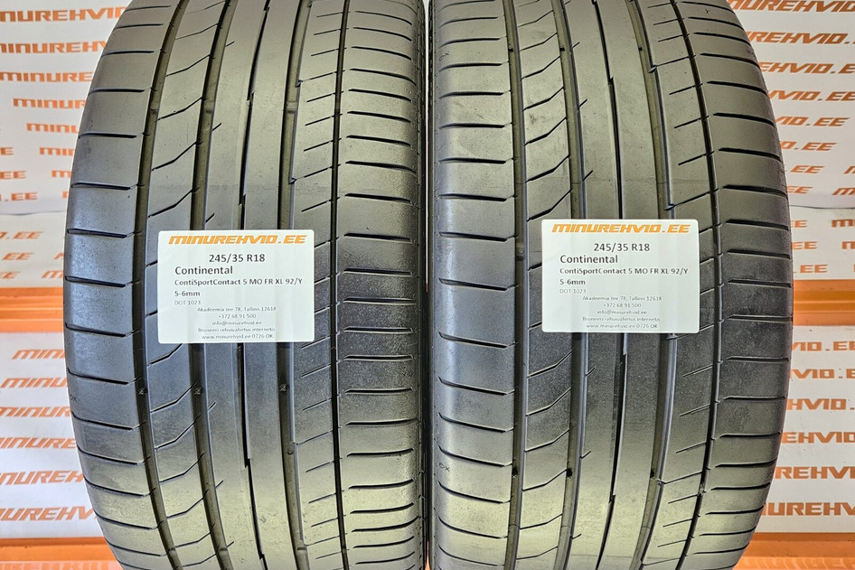 Used summer tire 245/35R18 Continental ContiSportContact 5 MO FR XL 92/Y