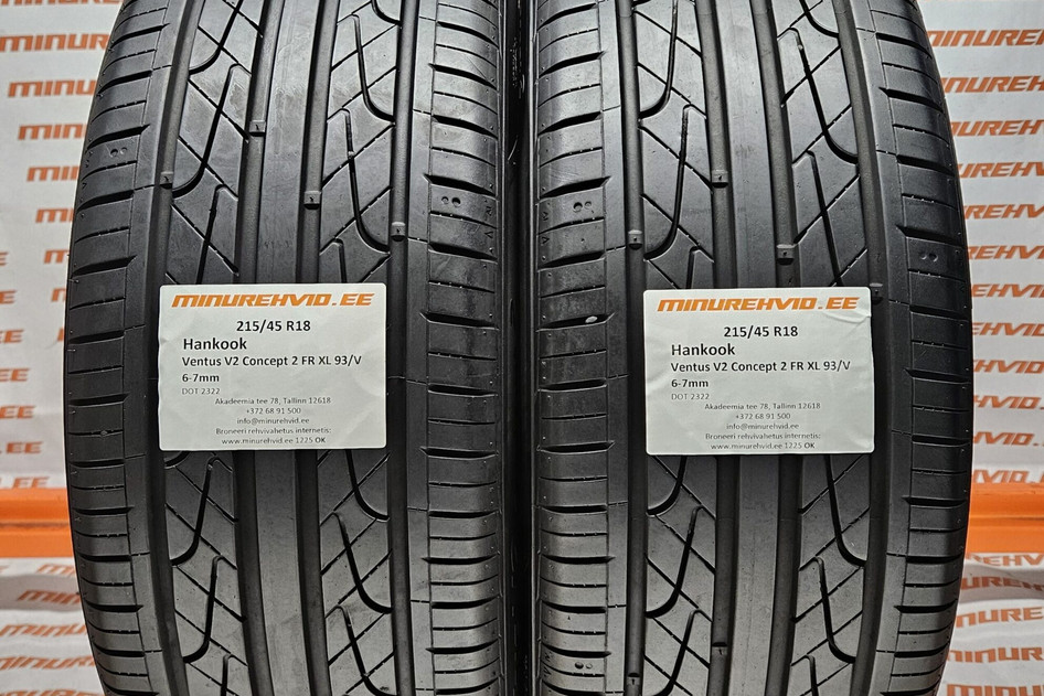 Used summer tire 215/45R18 Hankook Ventus V2 Concept 2 FR XL 93/V