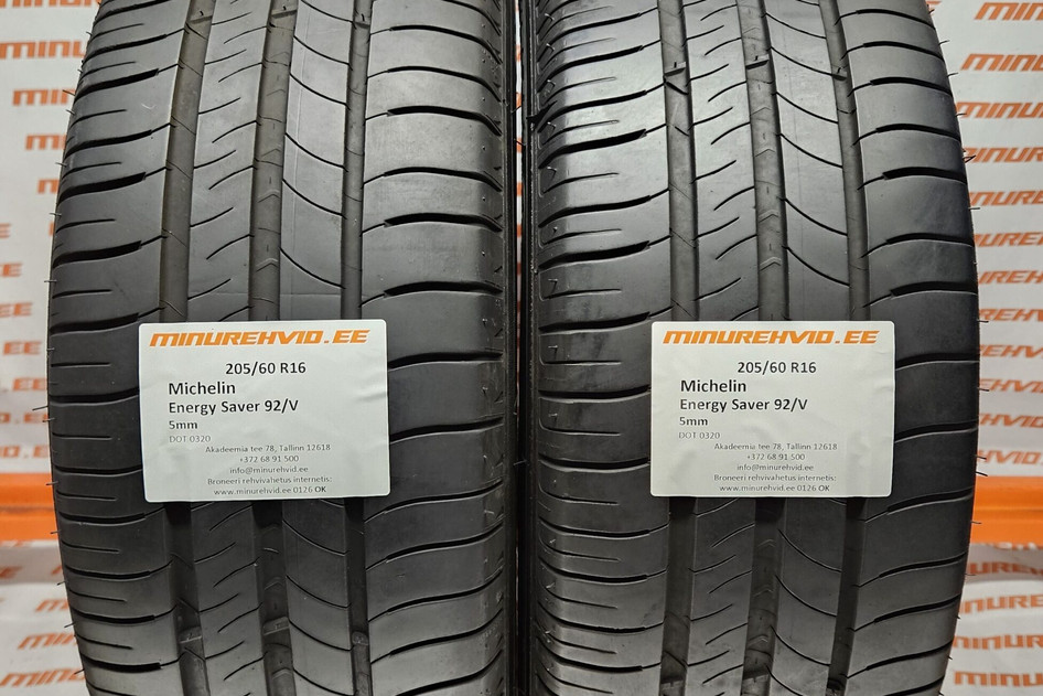 Used summer tire 205/60R16 Michelin Energy Saver + 92/V