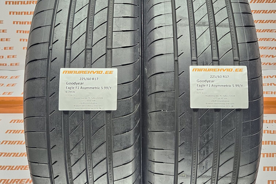 Kasutatud suverehv 225/60R17 GoodYear Eagle F1 Asymmetric 5 99/Y 1x0625 1x4223