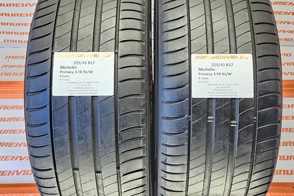 Used summer tire 225/45R17 Michelin Primacy 3 FR 91/W 0522